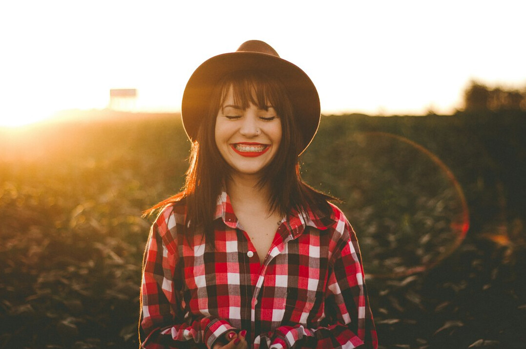 Portrait of a smiling young woman