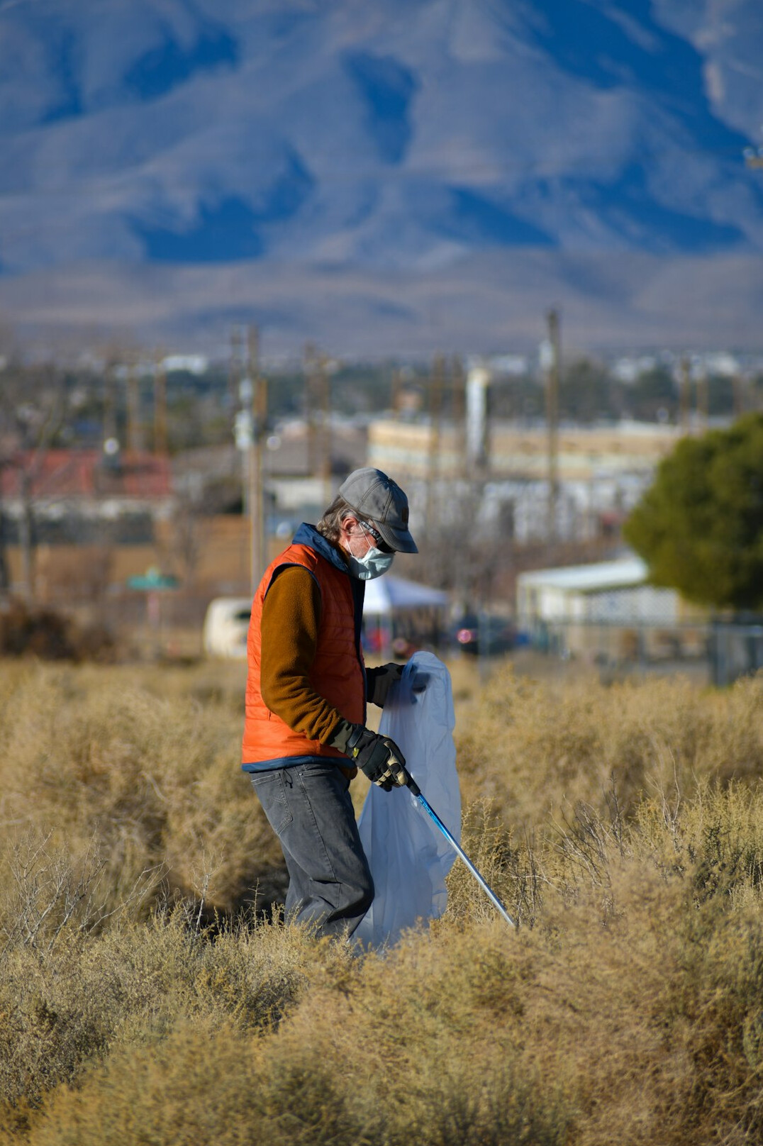 environmental scientists conducting field research